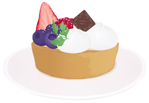 ベリーのタルトケーキ