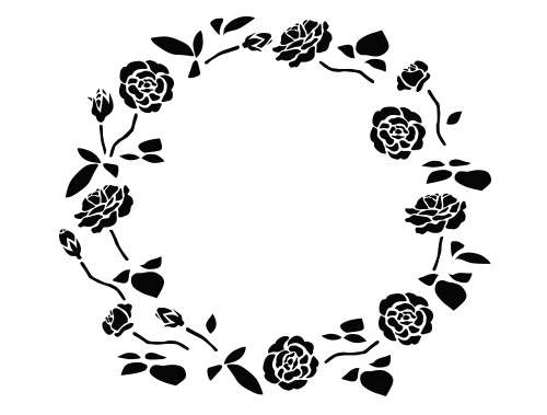バラの飾り枠