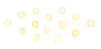 水彩のドットイラスト | 黄色