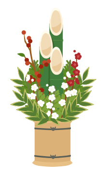 雪ウサギと雪の結晶のイラスト