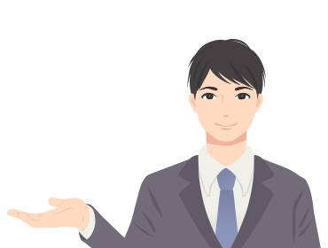 案内をする男性