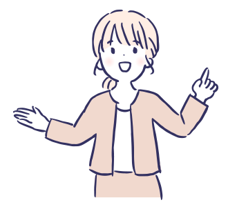 説明をする女性